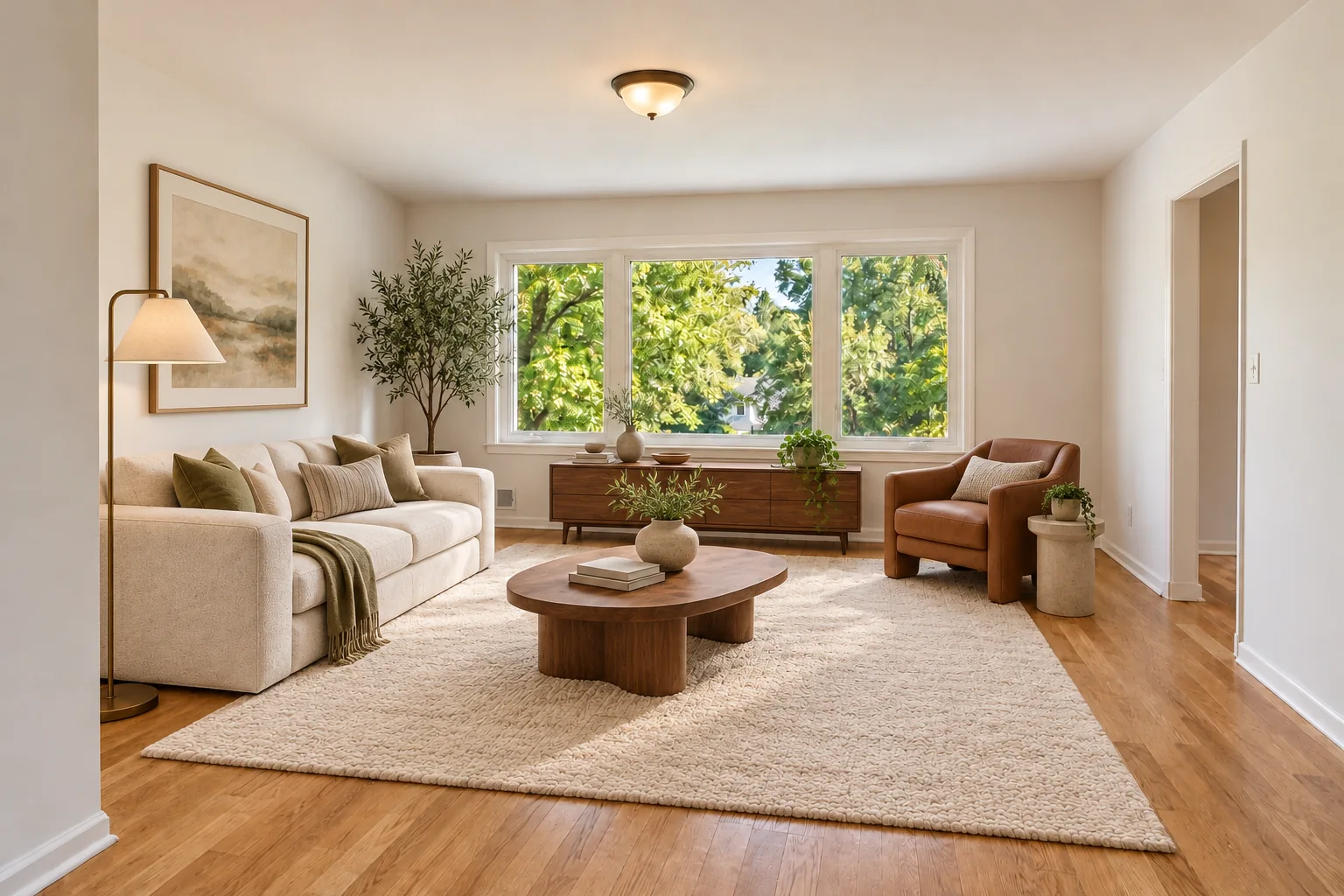 Virtual staging: virtually staged